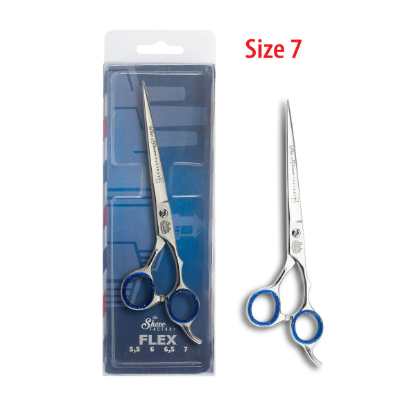 The Shave Factory Hair Cutting Shears Mirror (Silver) Finish - 6" - Model 1195