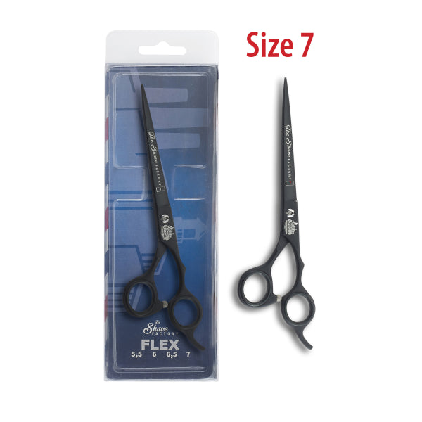 The Shave Factory Hair Cutting Shears Powder Coated Matt Black Finish - 6" - Model 1195