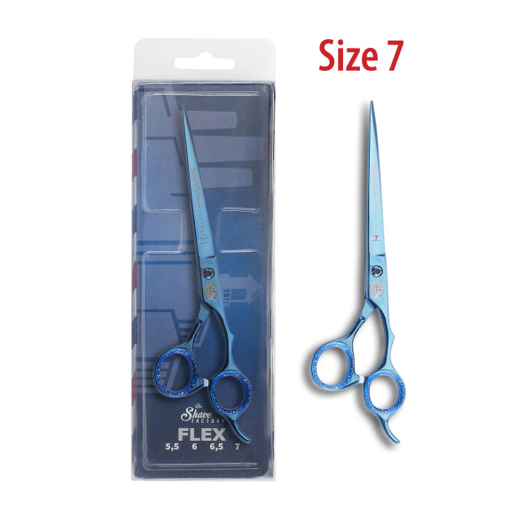 The Shave Factory Hair Cutting Shears Titanium Blue - 6" - Model 1195