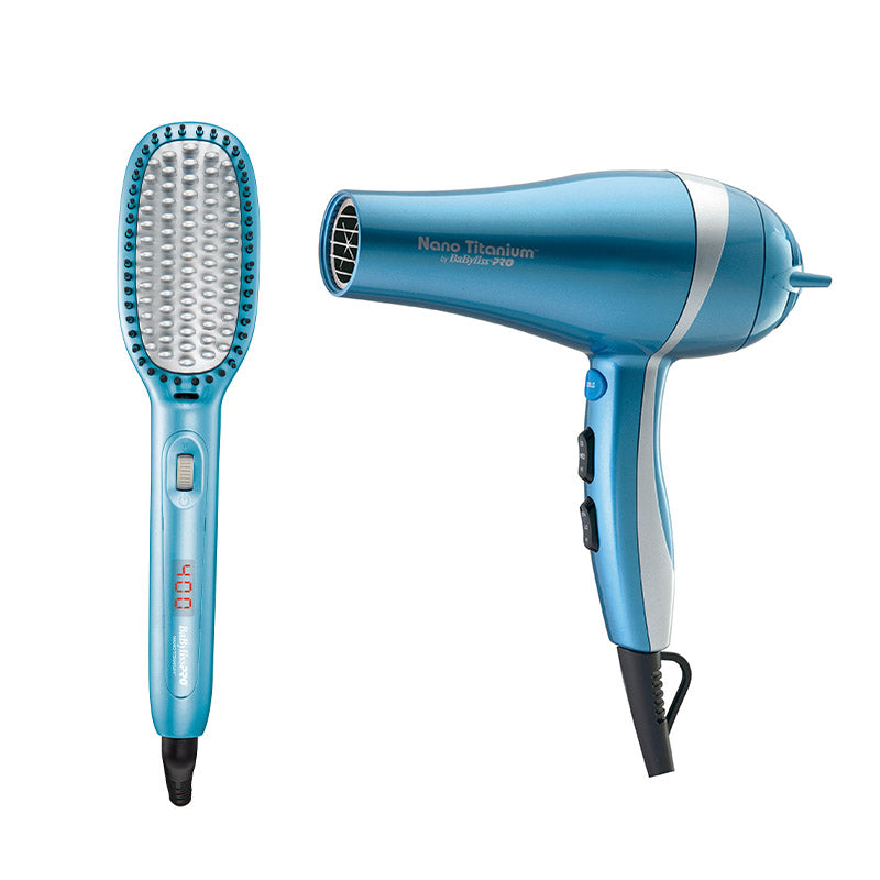 BabylissPro Nano Titanium 5548 Dryer and Thermal Paddle Brush