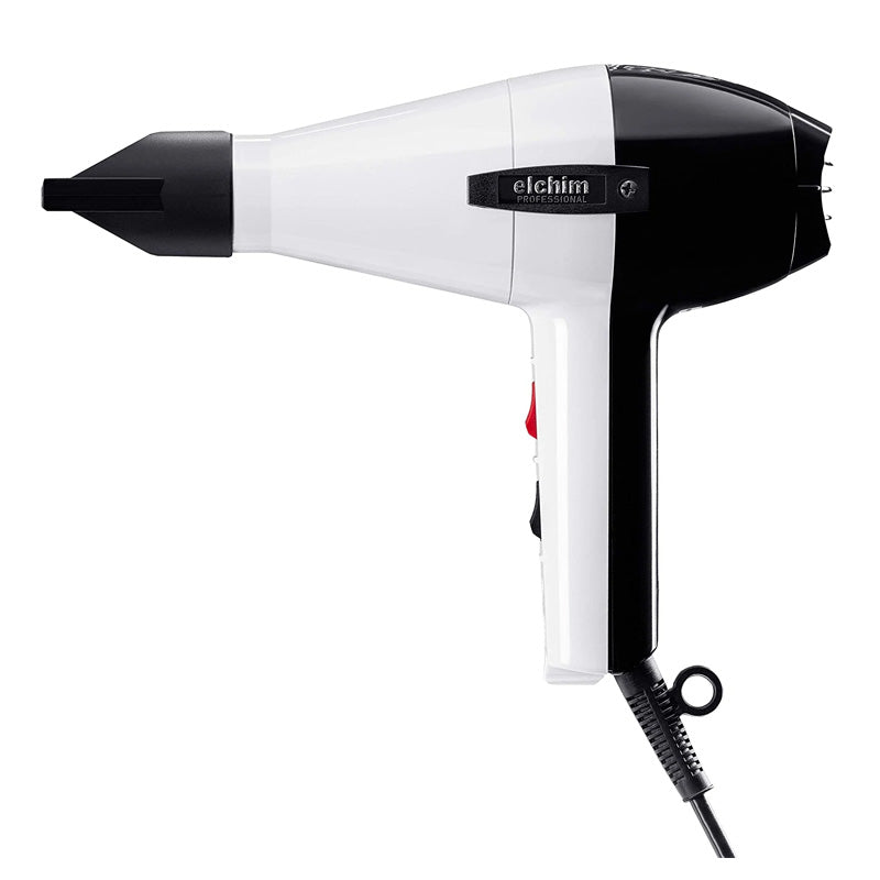 Elchim 2001 High Pressure Professional Hair Dryer - Black/White