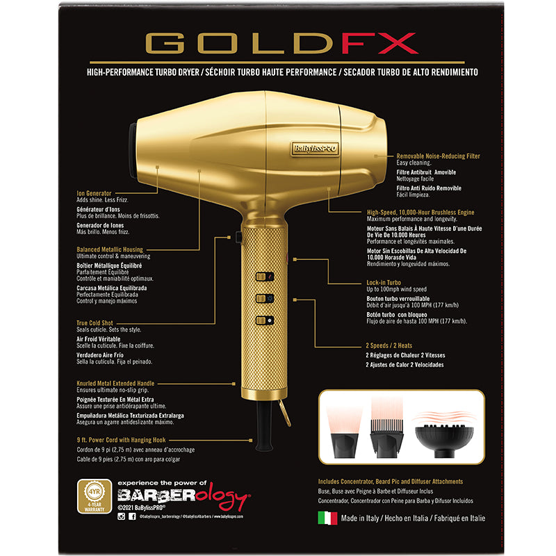 BabylissPro GoldFx Dryer